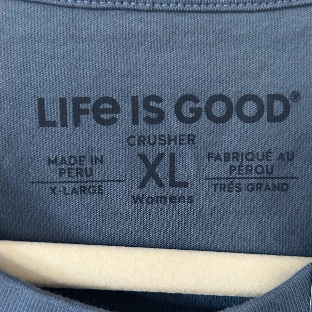 Life Is Good Navy Dog T-Shirt - Picture 3 of 4